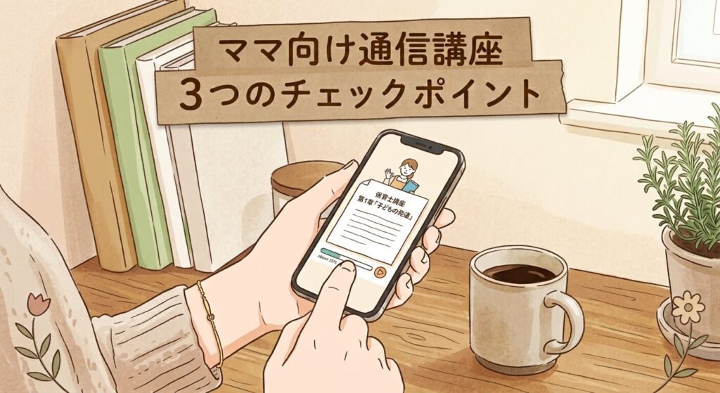 保育士通信講座チェックポイント