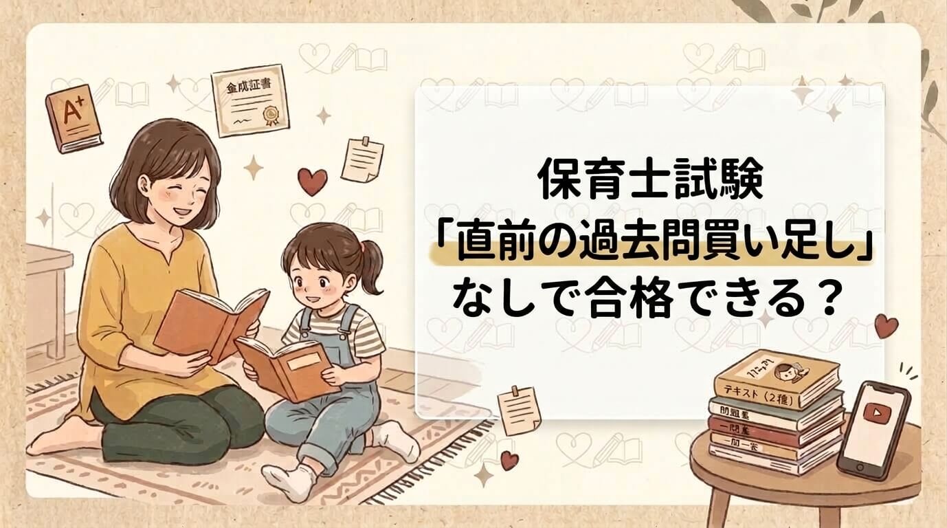 直前の過去問買い足しなしで保育士試験合格できるか
