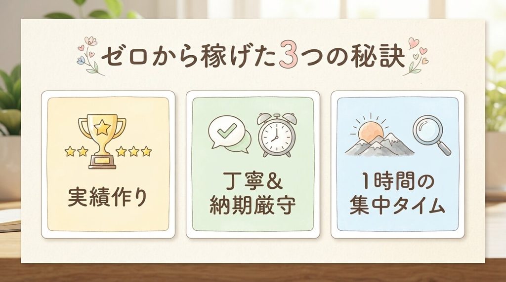 未経験主婦ライターが稼げた3つの秘訣
