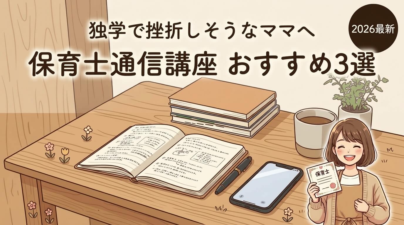 保育士通信講座おすすめ３選