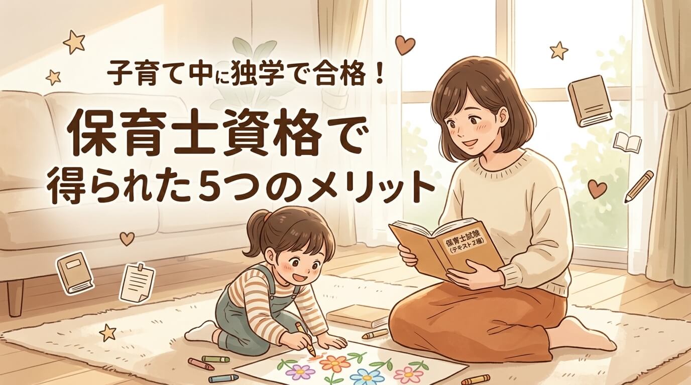 子育て中保育士資格5つのメリット